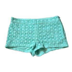 Forever21 Lacy Mint Green Shorts Size Small